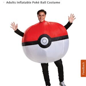 Pokemon ball adult Halloween costume (inflatable)